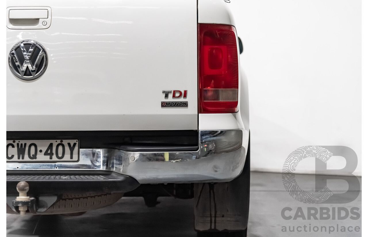 11/2014 Volkswagen Amarok Tdi400 (4x4) 2H Dual Cab Utility White 2.0L Turbo Diesel