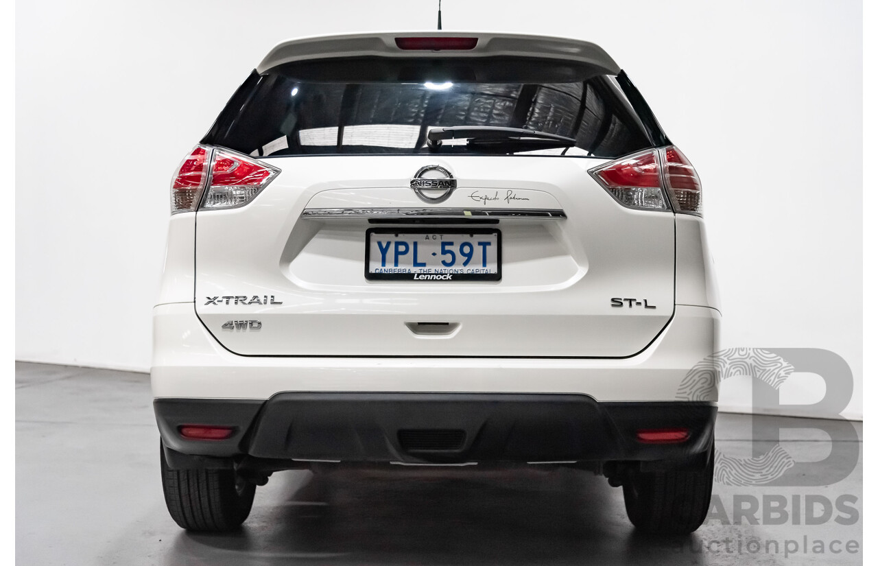 10/2015 Nissan X-Trail ST-L (4x4) T32 4d Wagon White 2.5L