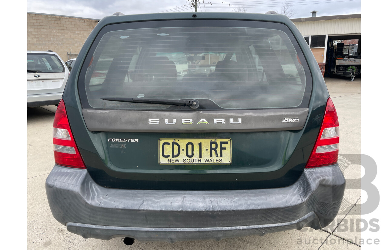 7/2003 Subaru Forester X MY03 4d Wagon Green 2.5L