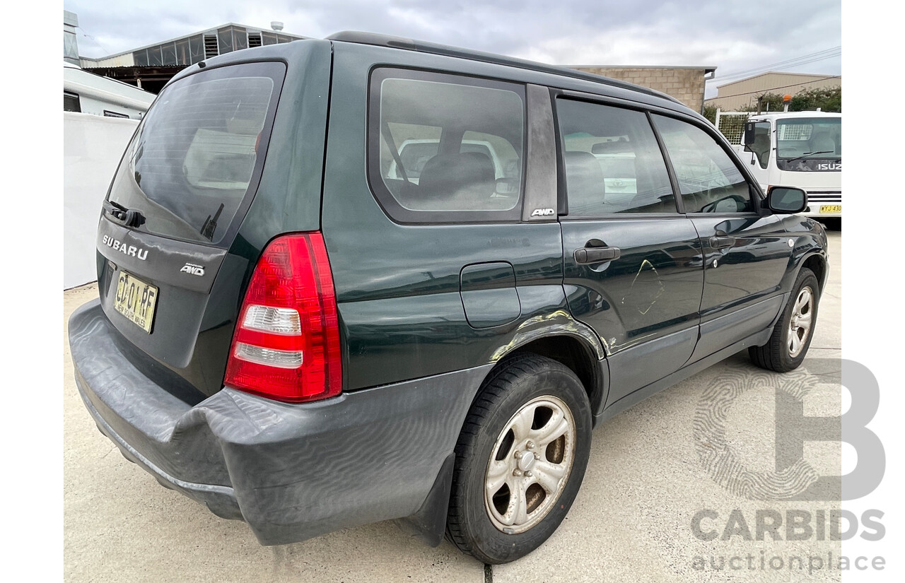 7/2003 Subaru Forester X MY03 4d Wagon Green 2.5L