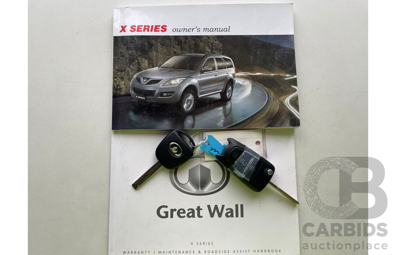 4/2012 Great Wall X200 (4x4) CC6461KY MY12 4d Wagon Silver 2.0L