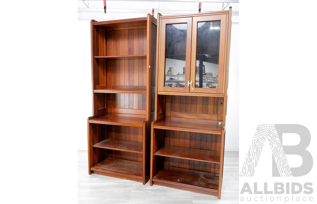 Extensive Jarrah Seven Piece Wall Unit by ARTRA