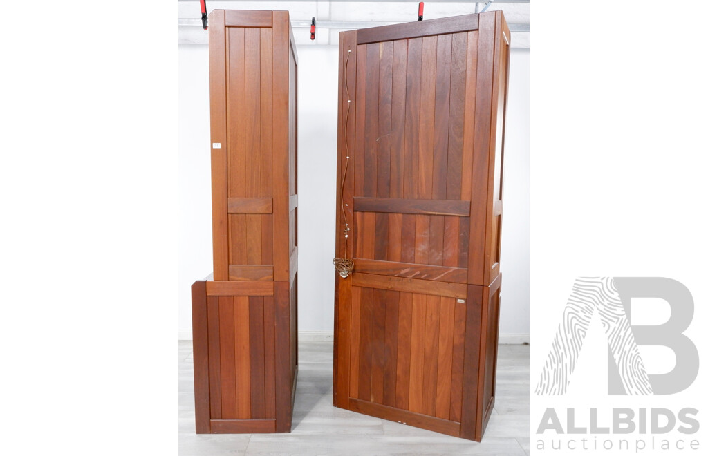 Extensive Jarrah Seven Piece Wall Unit by ARTRA