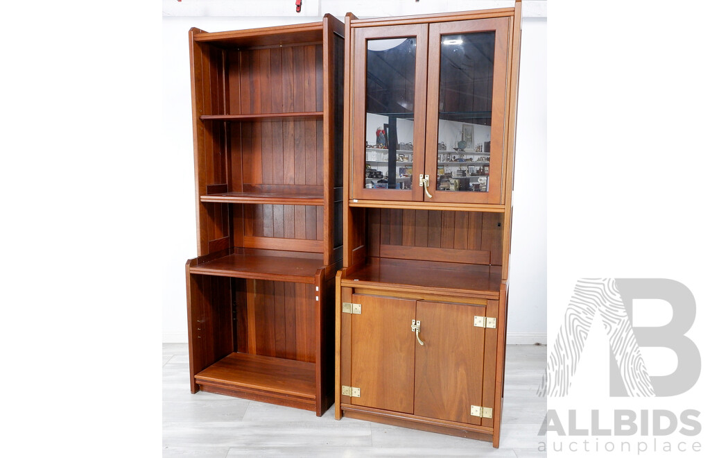 Extensive Jarrah Seven Piece Wall Unit by ARTRA