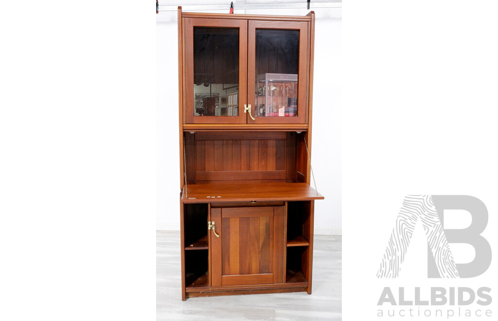 Extensive Jarrah Seven Piece Wall Unit by ARTRA