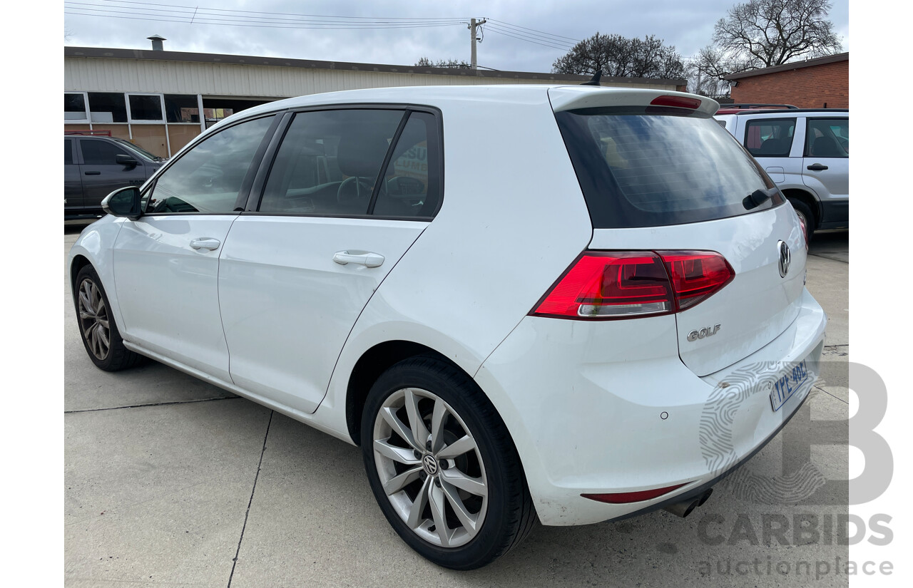 7/2013 Volkswagen Golf 110 TDI Highline AU 5d Hatchback White 2.0L