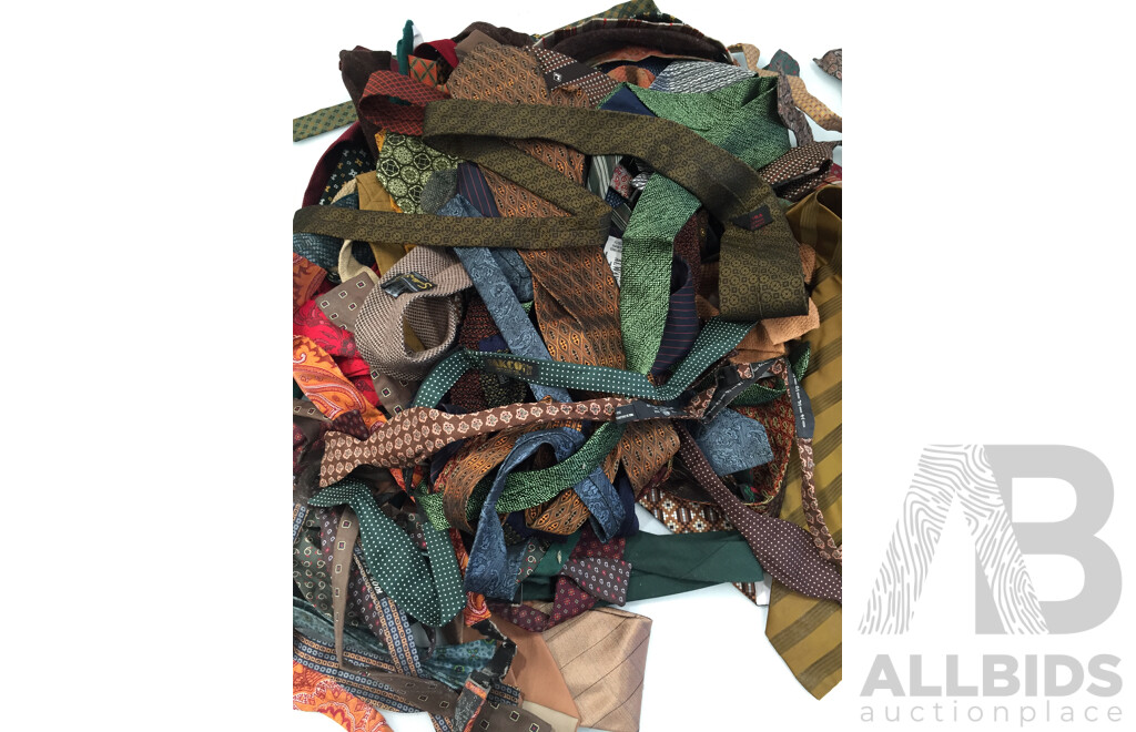 Bulk Lot of Assorted Neckties, Straps, and Wool Socks