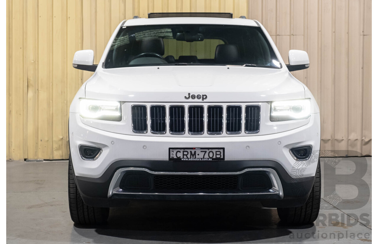 12/2013 Jeep Grand Cherokee Limited (4x4) WK MY14 4d Wagon White V6 3.6L