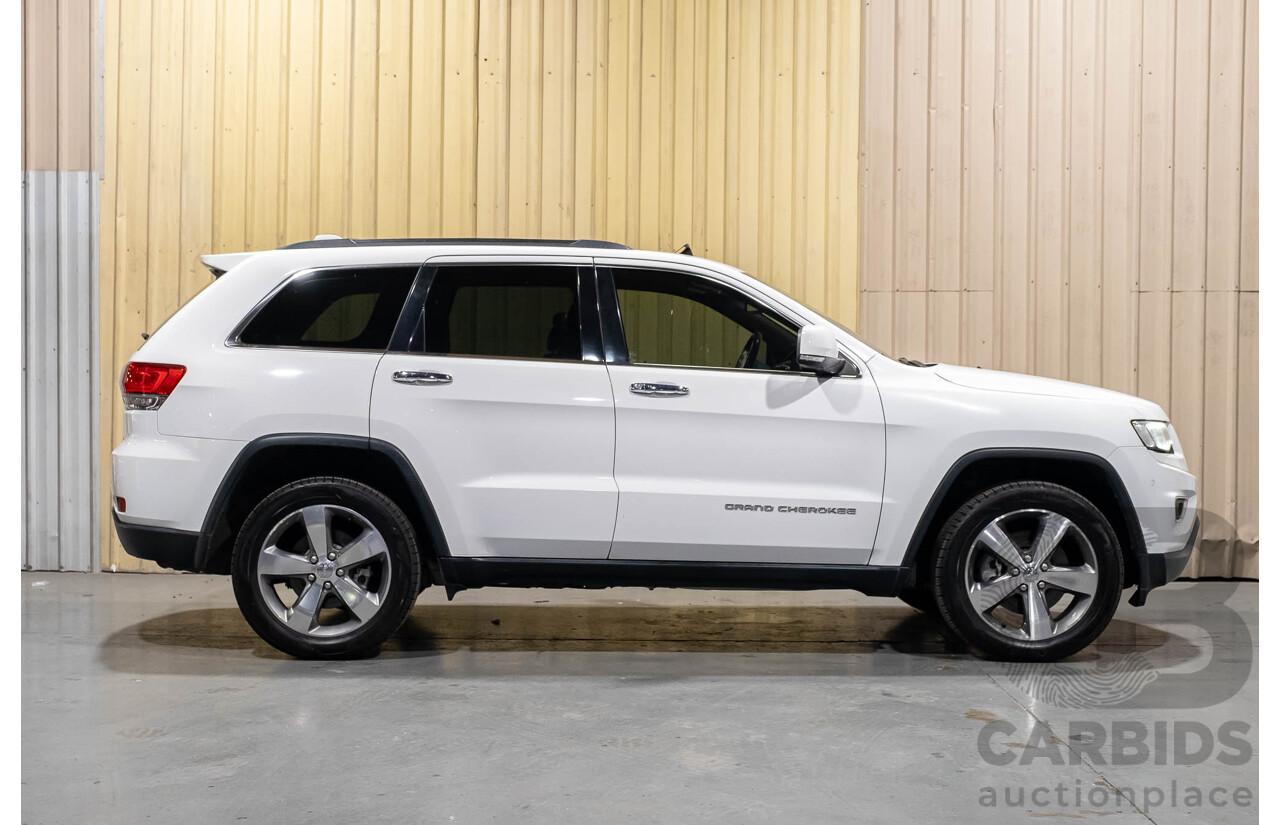 12/2013 Jeep Grand Cherokee Limited (4x4) WK MY14 4d Wagon White V6 3.6L