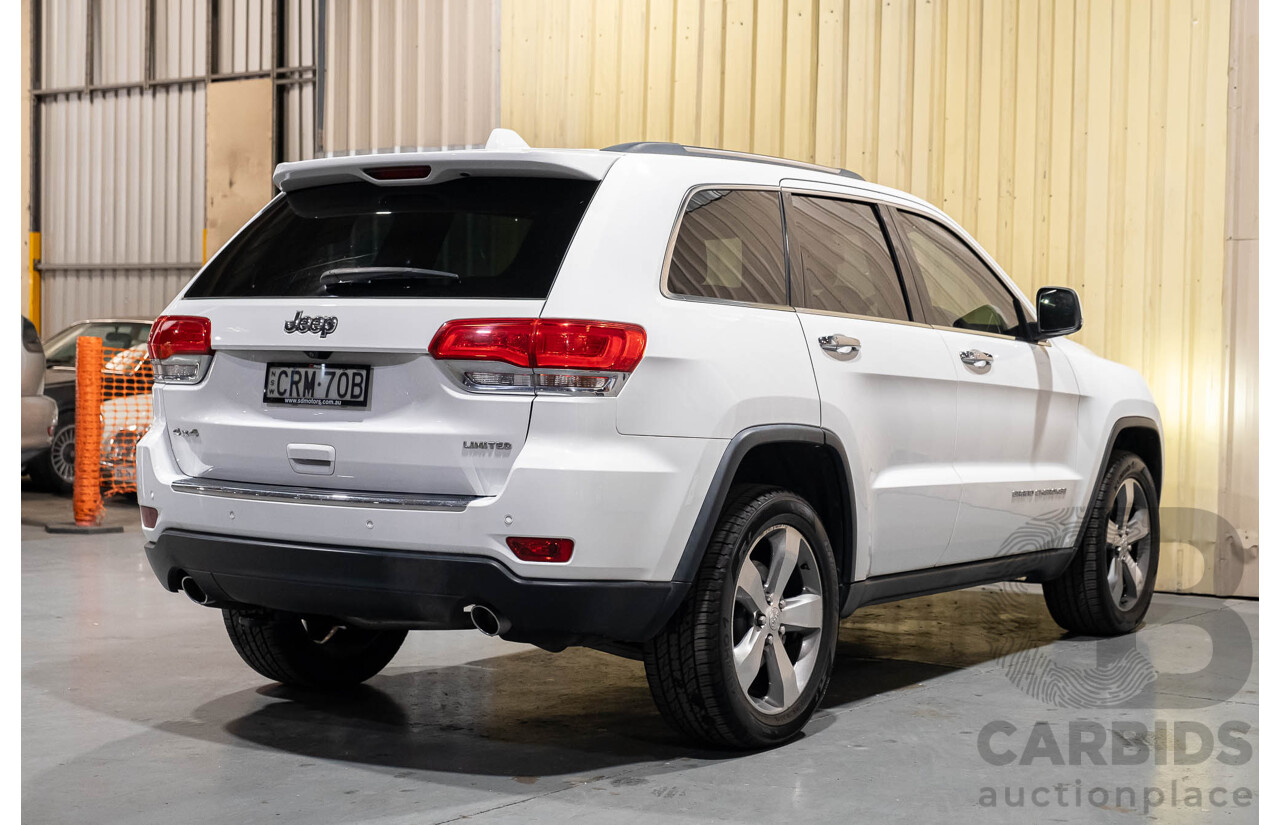 12/2013 Jeep Grand Cherokee Limited (4x4) WK MY14 4d Wagon White V6 3.6L