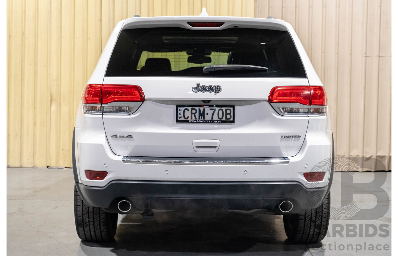 12/2013 Jeep Grand Cherokee Limited (4x4) WK MY14 4d Wagon White V6 3.6L