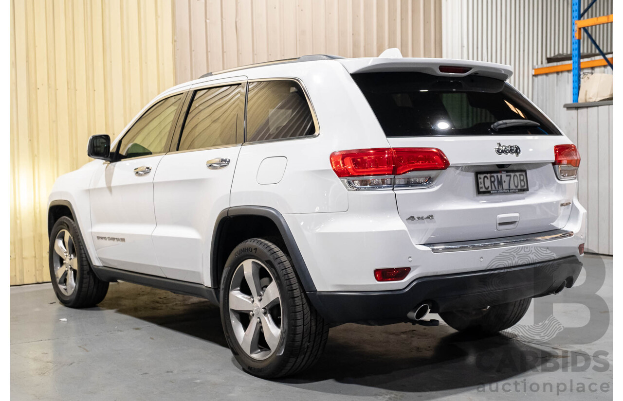 12/2013 Jeep Grand Cherokee Limited (4x4) WK MY14 4d Wagon White V6 3.6L