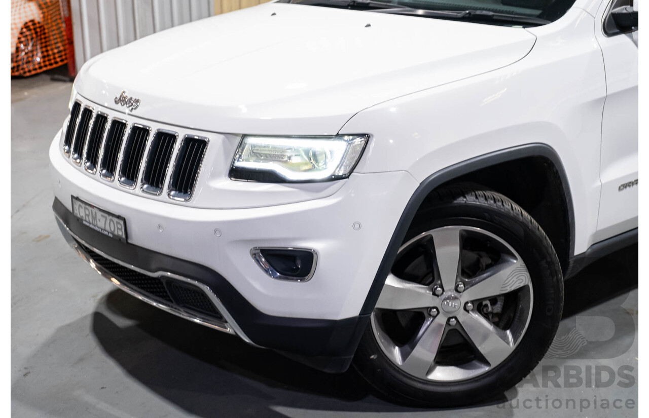 12/2013 Jeep Grand Cherokee Limited (4x4) WK MY14 4d Wagon White V6 3.6L