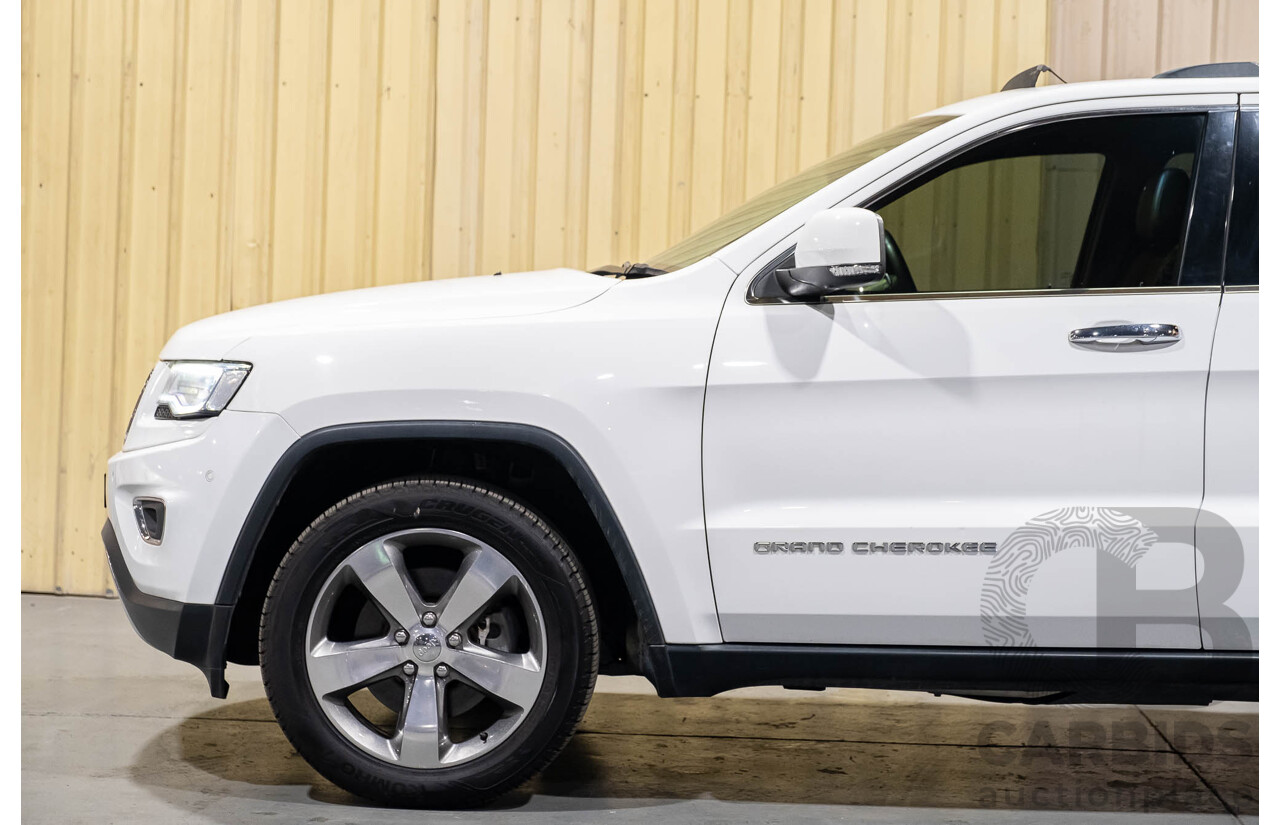 12/2013 Jeep Grand Cherokee Limited (4x4) WK MY14 4d Wagon White V6 3.6L