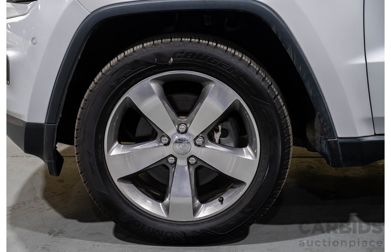 12/2013 Jeep Grand Cherokee Limited (4x4) WK MY14 4d Wagon White V6 3.6L