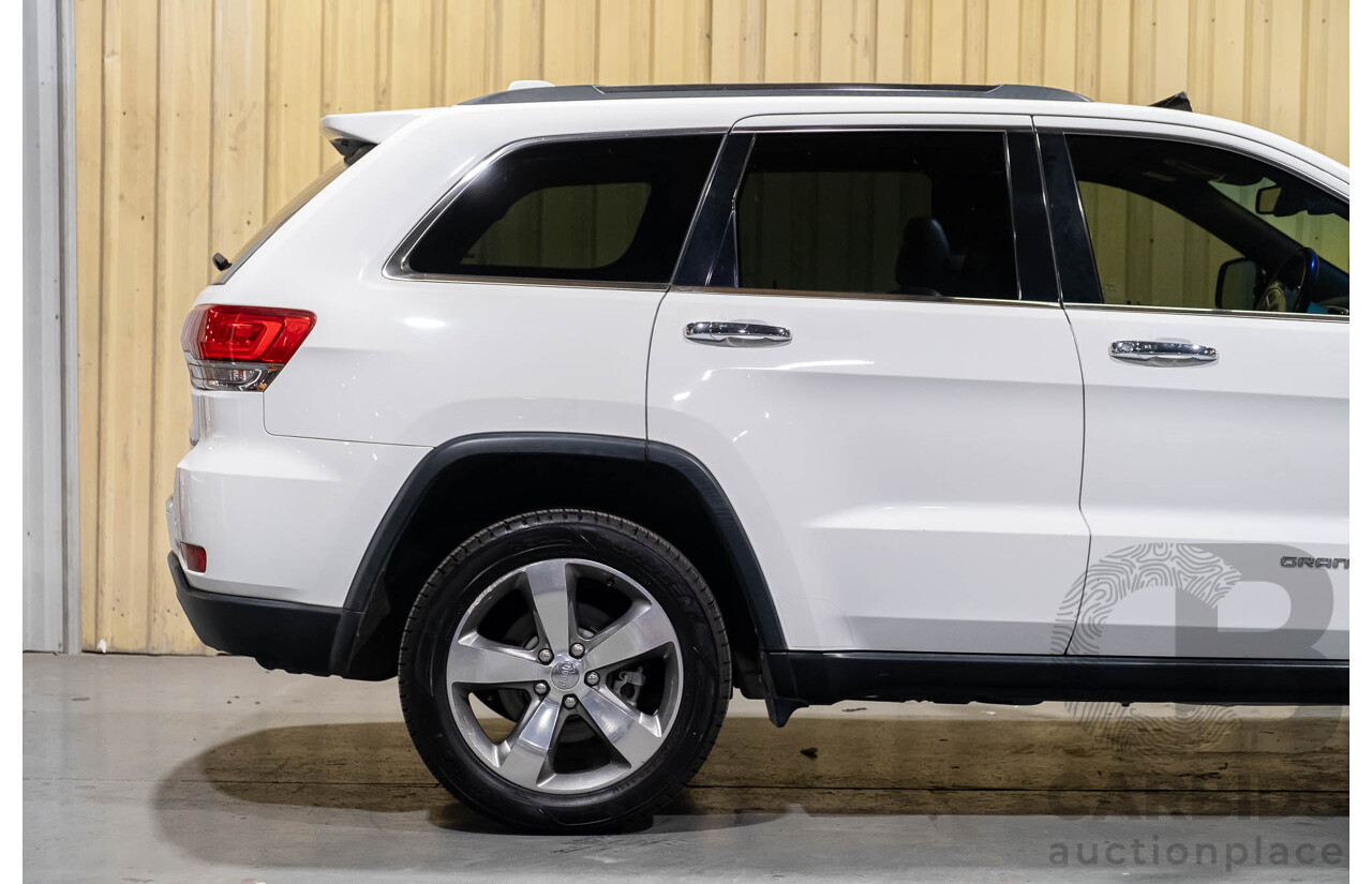 12/2013 Jeep Grand Cherokee Limited (4x4) WK MY14 4d Wagon White V6 3.6L