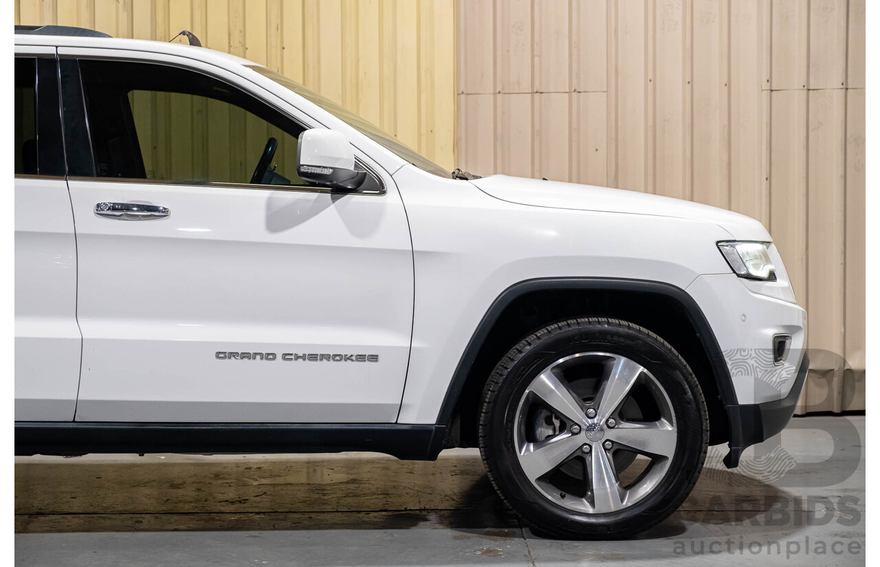 12/2013 Jeep Grand Cherokee Limited (4x4) WK MY14 4d Wagon White V6 3.6L