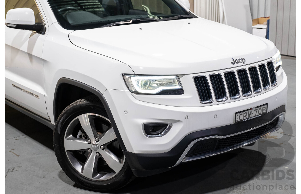 12/2013 Jeep Grand Cherokee Limited (4x4) WK MY14 4d Wagon White V6 3.6L