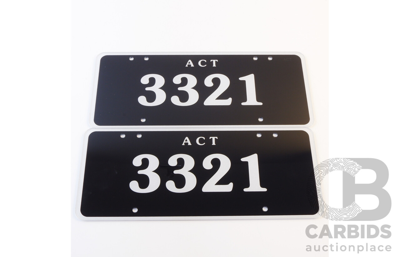 ACT 4-Digit Number Plate - 3321