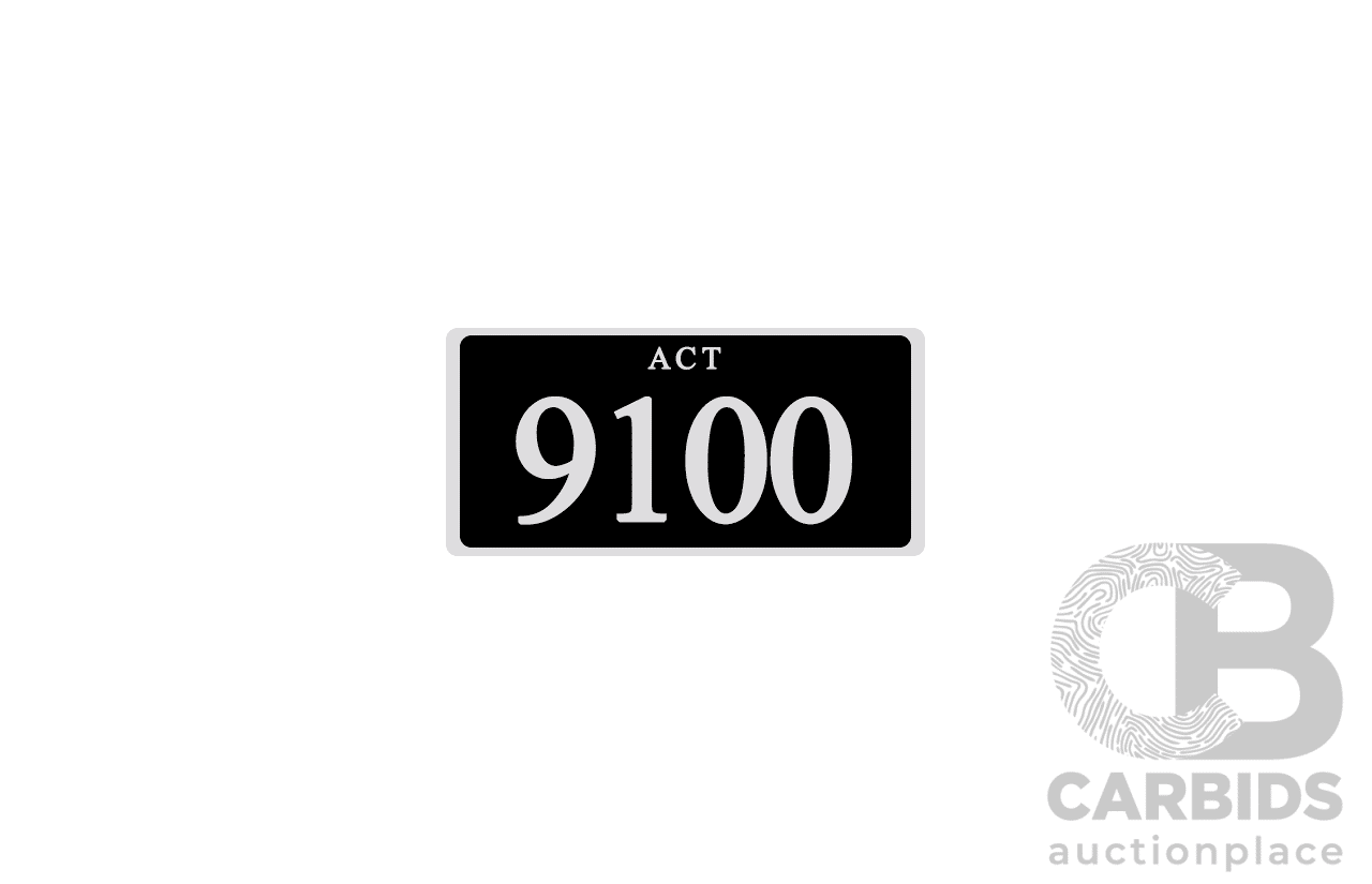 ACT 4-Digit Number Plate - 9100