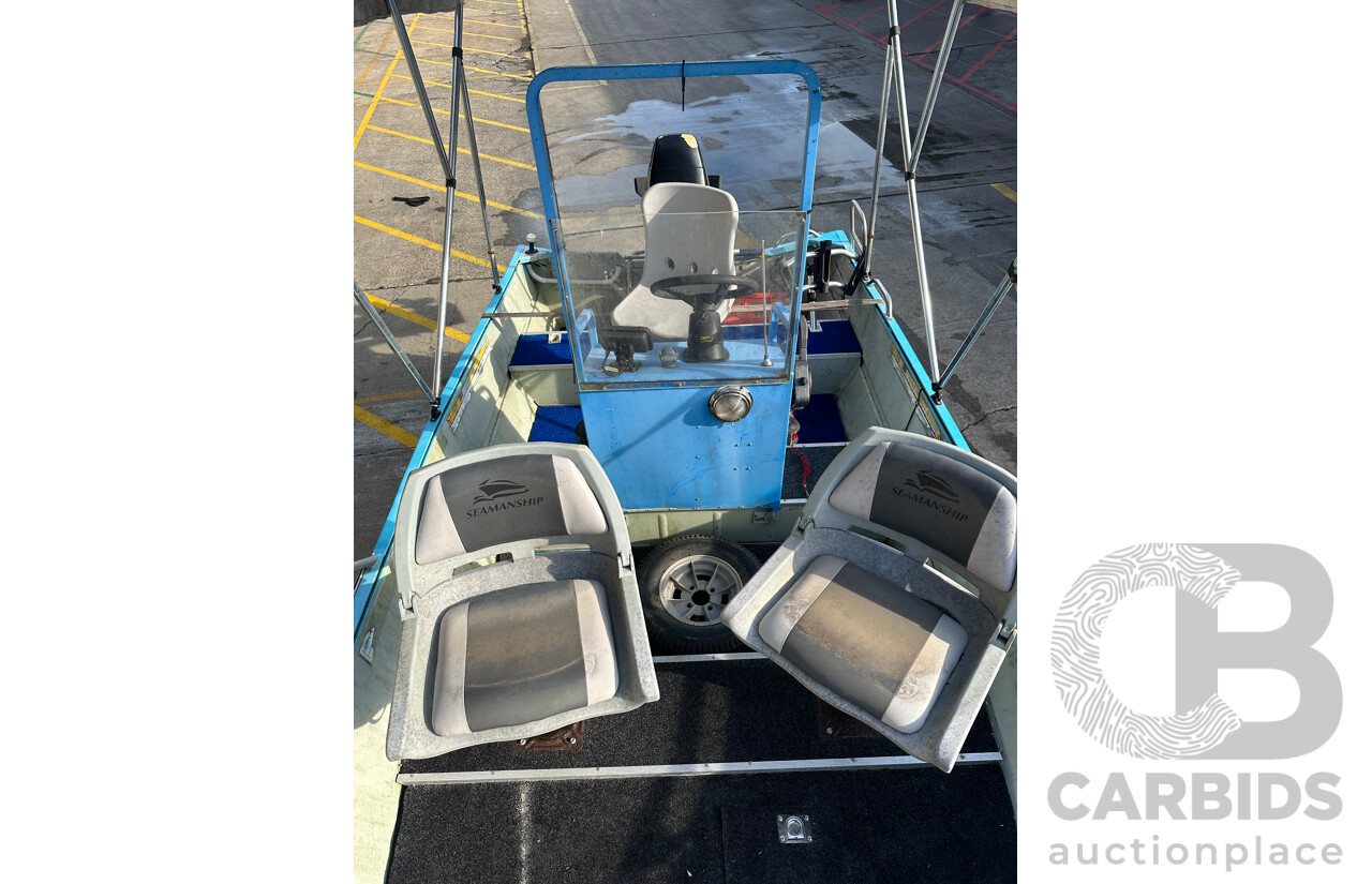 Offshore 15 Foot Centre Console Fishing Boat Mercury 40 Hp Lightning