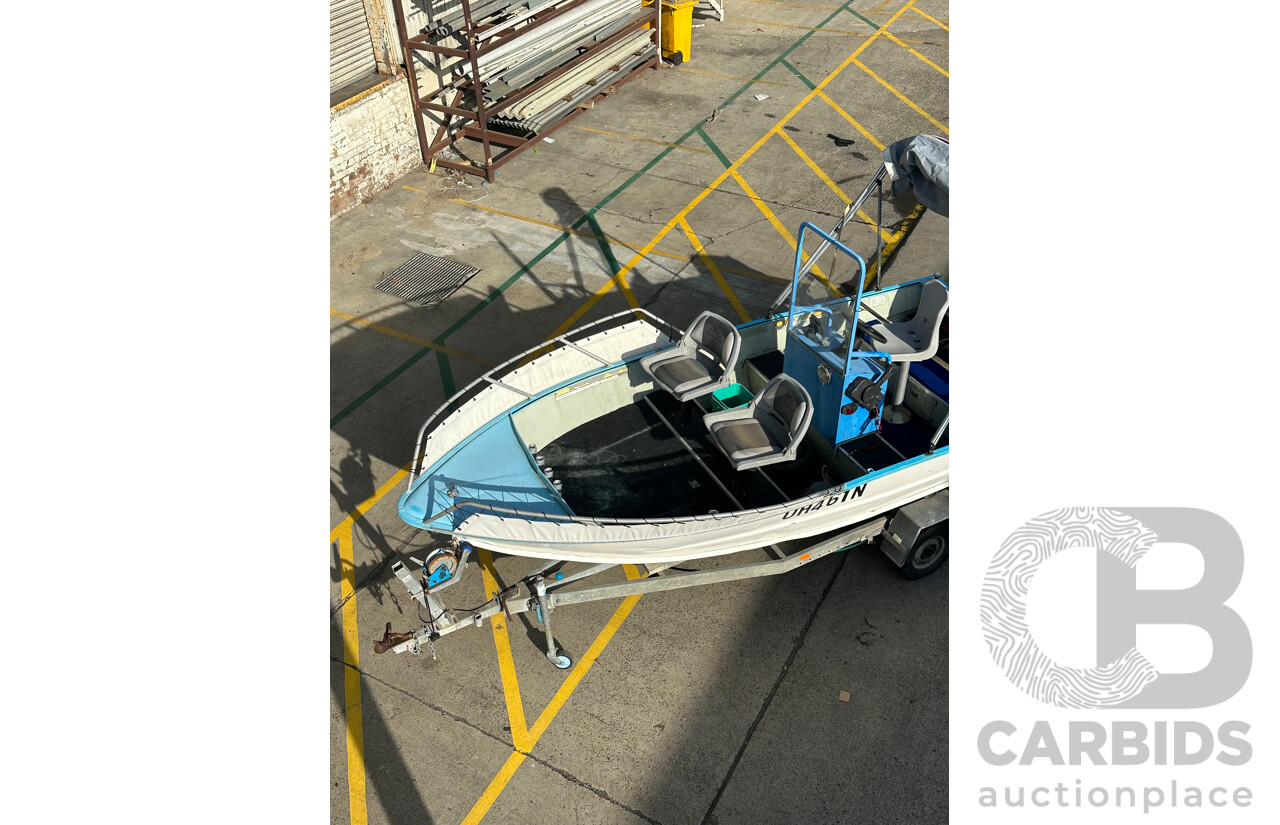 Offshore 15 Foot Centre Console Fishing Boat Mercury 40 Hp Lightning