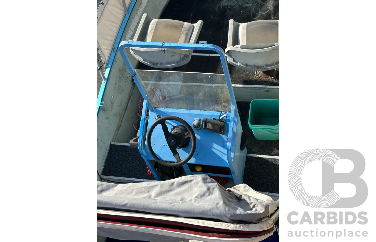 Offshore 15 Foot Centre Console Fishing Boat Mercury 40 Hp Lightning