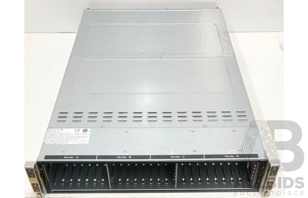 SuperMicro 217-20 2RU Multi-Node Server w/ 4 x Dual Intel Xeon (E5-2680 v3) 2.50GHz-3.30GHz 12-Core CPU 32GB DDR4 Nodes