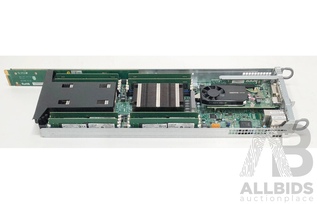 SuperMicro 217-20 2RU Multi-Node Server w/ 4 x Dual Intel Xeon (E5-2680 v3) 2.50GHz-3.30GHz 12-Core CPU 32GB DDR4 Nodes