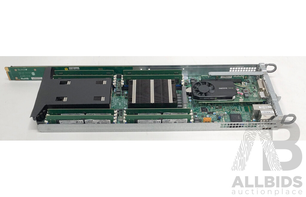 SuperMicro 217-20 2RU Multi-Node Server w/ 4 x Dual Intel Xeon (E5-2680 v3) 2.50GHz-3.30GHz 12-Core CPU 32GB DDR4 Nodes