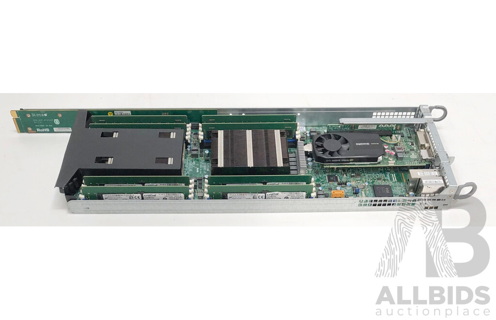 SuperMicro 217-20 2RU Multi-Node Server w/ 4 x Dual Intel Xeon (E5-2680 v3) 2.50GHz-3.30GHz 12-Core CPU 32GB DDR4 Nodes