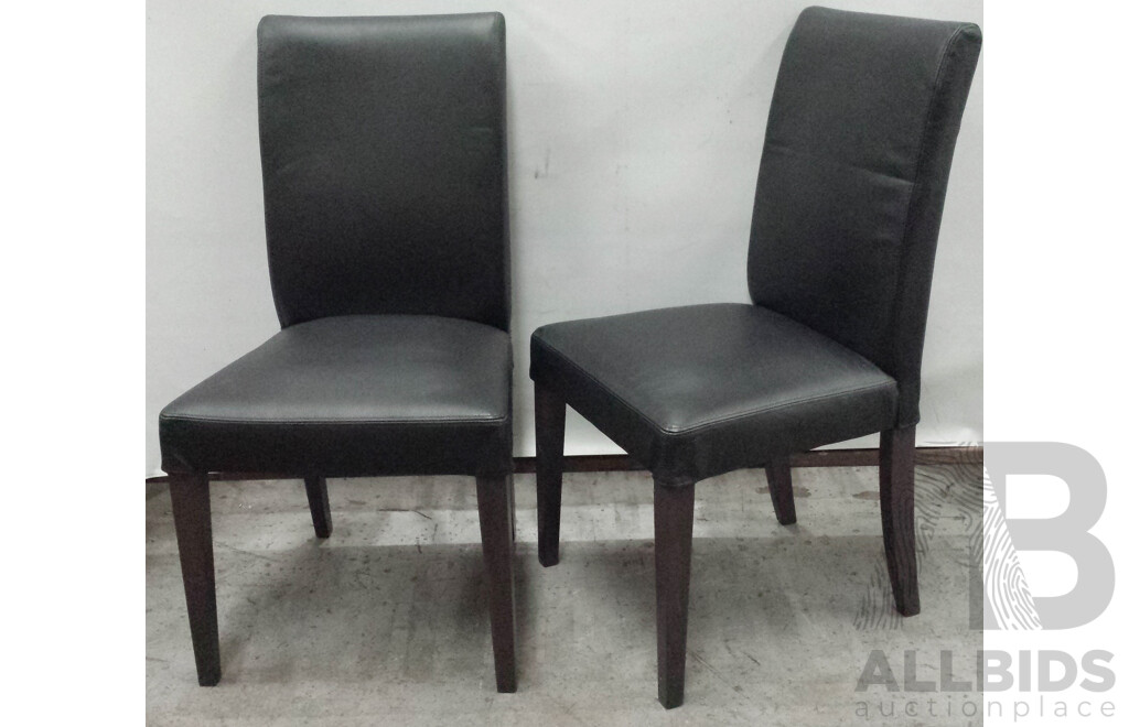 Ikea Leather Dining Chairs - Lot of Two