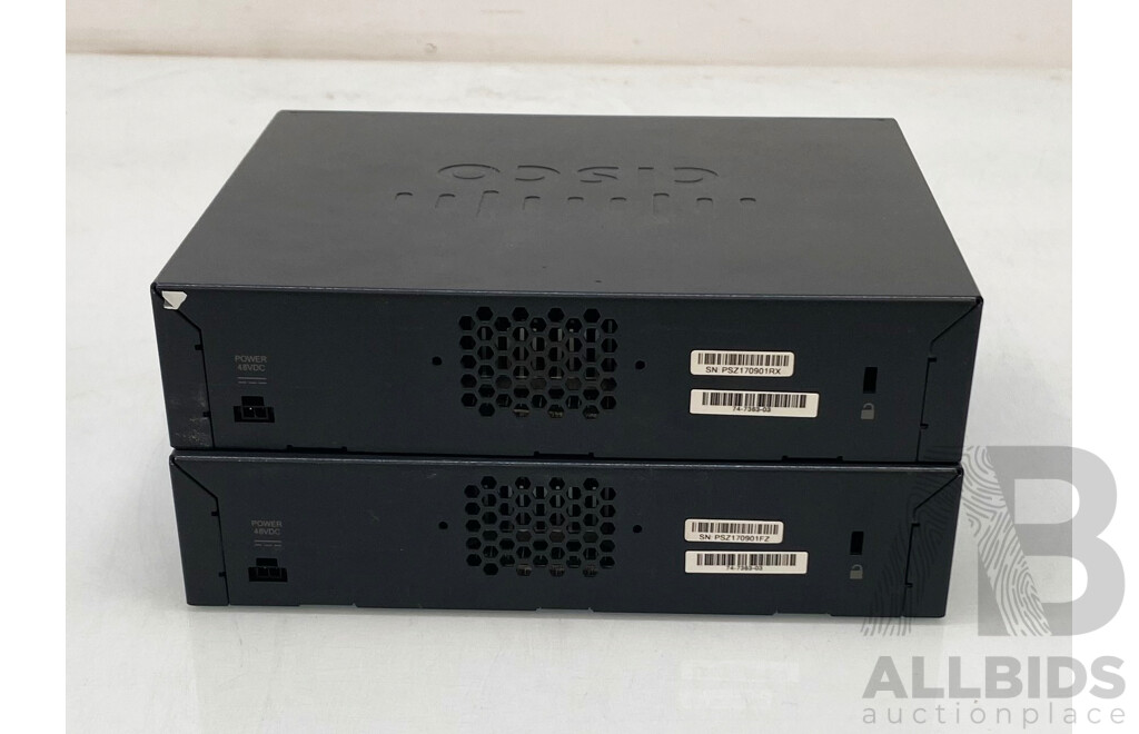 Cisco (AIR-CT2504-K9) 2500 Series Wireless Controller - Lot of Two