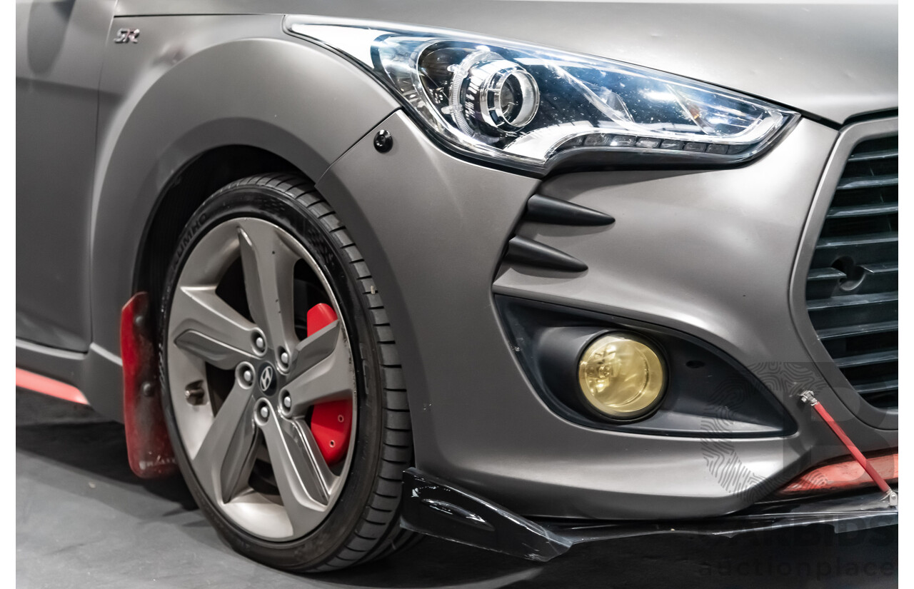 6/2014 Hyundai Veloster SR Turbo FS3 3d Coupe Grey 1.6L Turbo