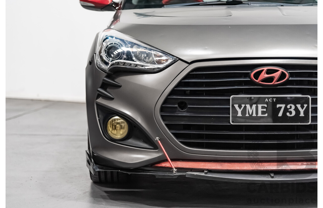 6/2014 Hyundai Veloster SR Turbo FS3 3d Coupe Grey 1.6L Turbo