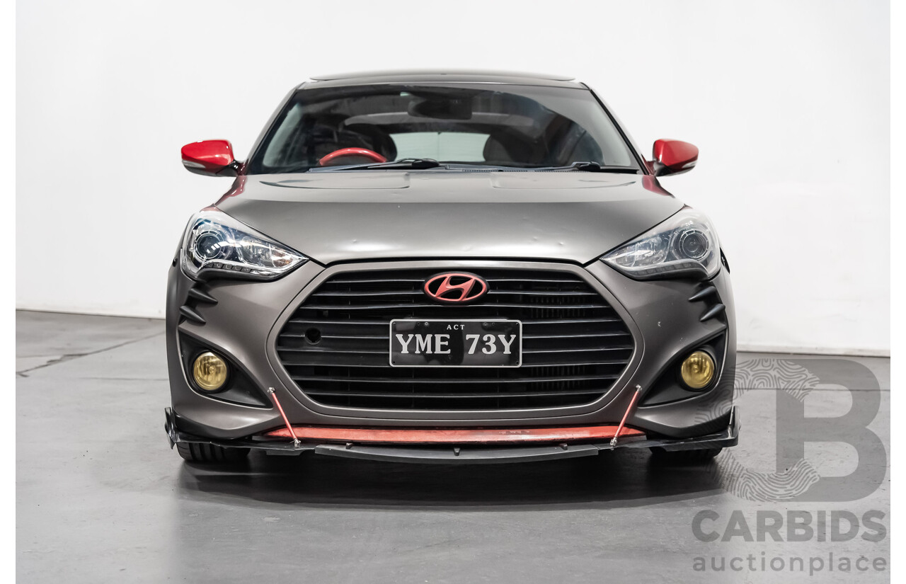 6/2014 Hyundai Veloster SR Turbo FS3 3d Coupe Grey 1.6L Turbo