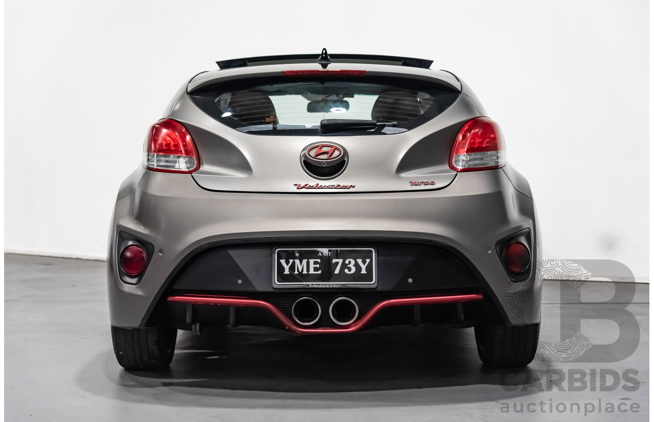 6/2014 Hyundai Veloster SR Turbo FS3 3d Coupe Grey 1.6L Turbo