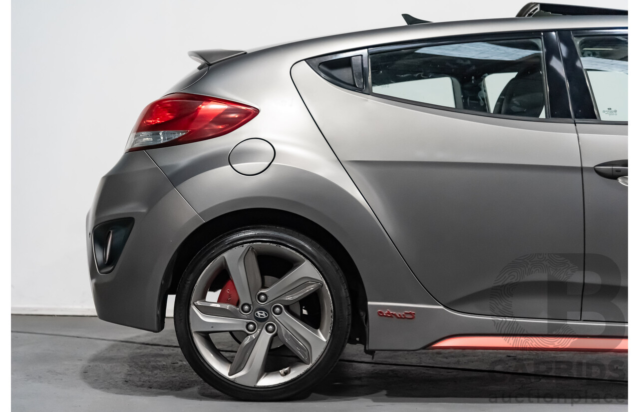 6/2014 Hyundai Veloster SR Turbo FS3 3d Coupe Grey 1.6L Turbo