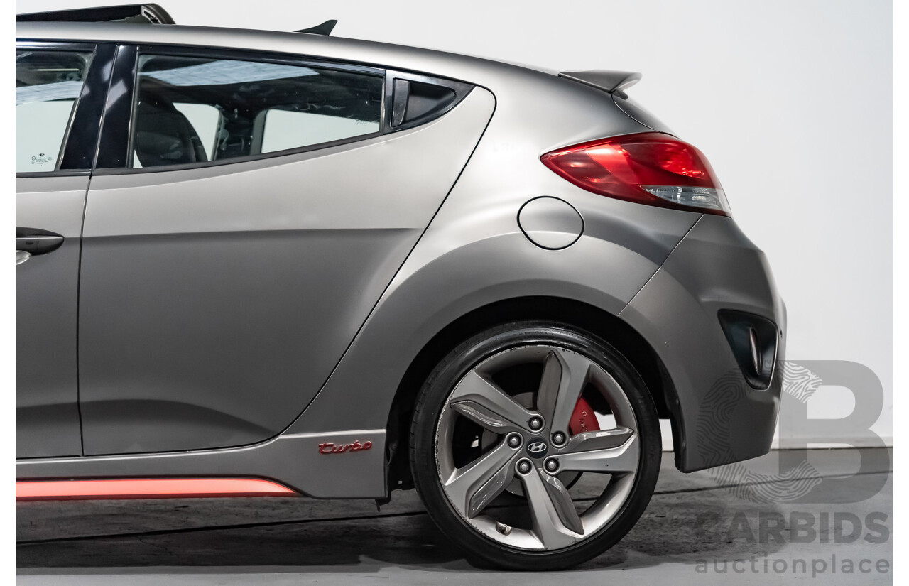 6/2014 Hyundai Veloster SR Turbo FS3 3d Coupe Grey 1.6L Turbo