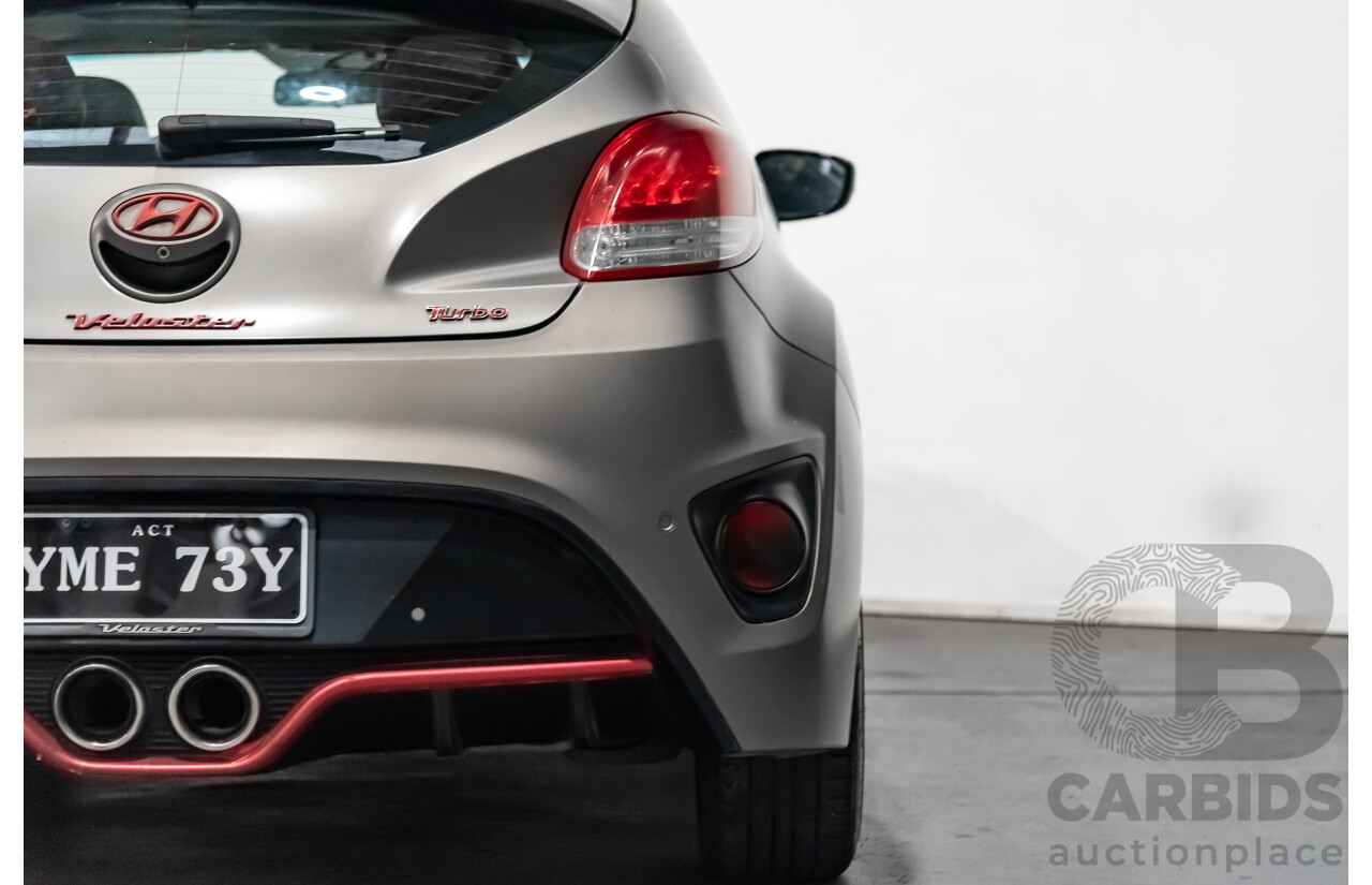6/2014 Hyundai Veloster SR Turbo FS3 3d Coupe Grey 1.6L Turbo