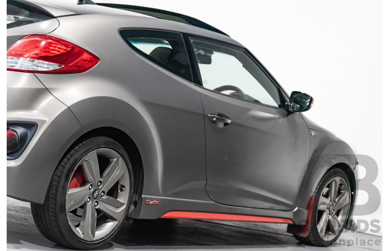 6/2014 Hyundai Veloster SR Turbo FS3 3d Coupe Grey 1.6L Turbo