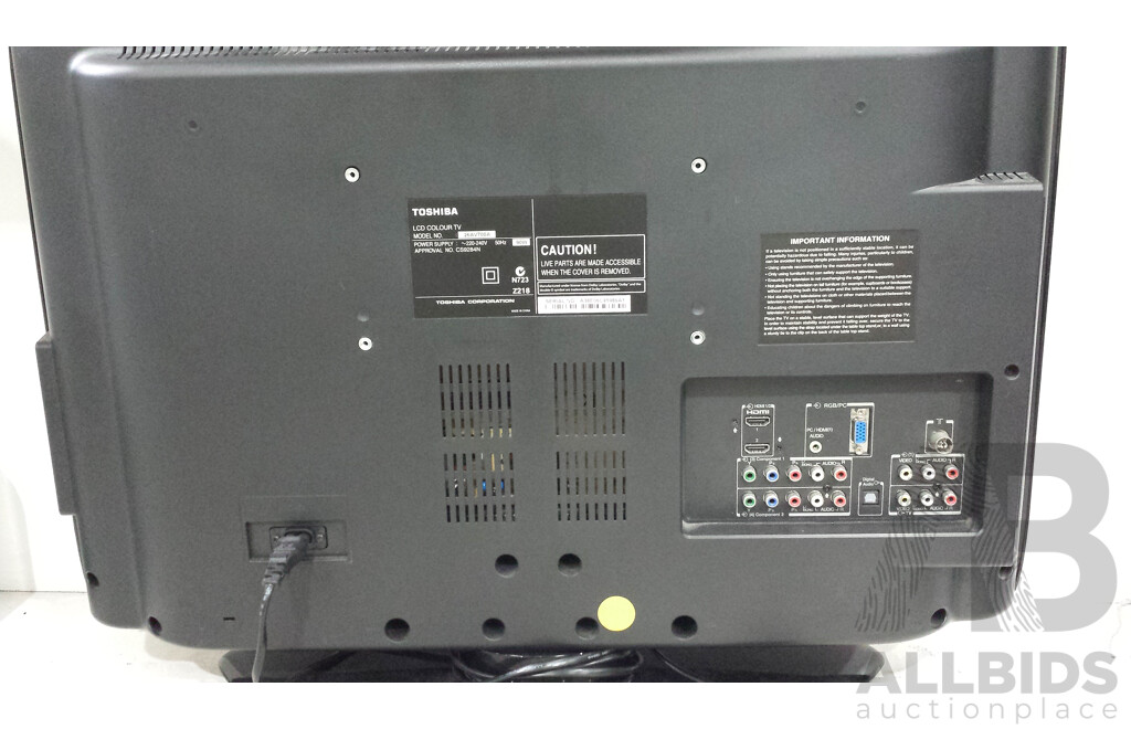 Toshiba Regza 26AV700A 26inch LCD Colour TV