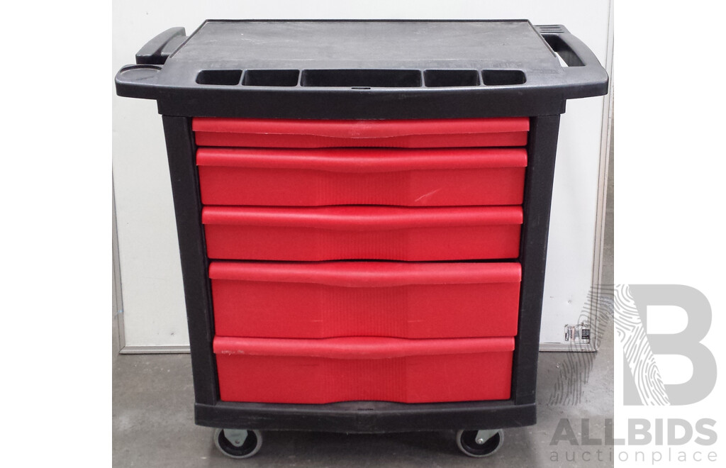 Rubbermaid Five Drawer Cart/Trolley