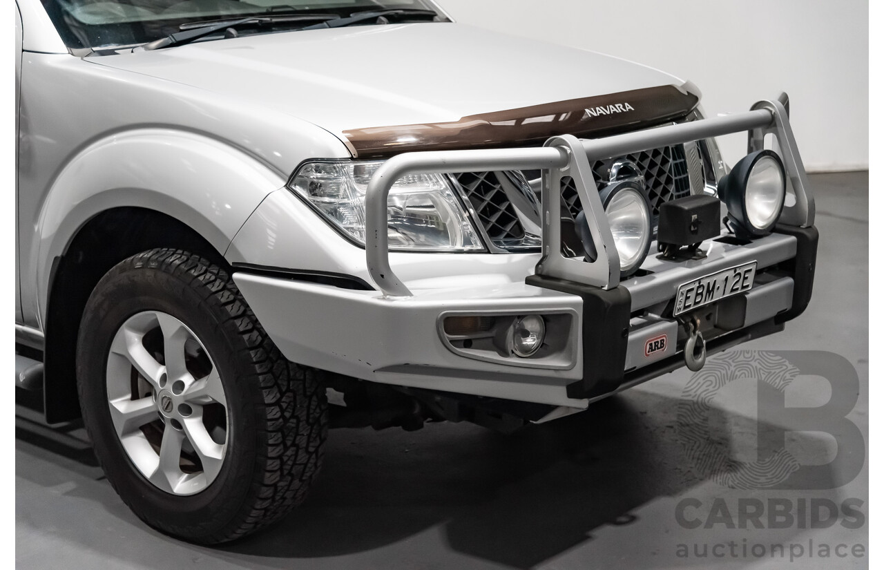 1/2014 Nissan Navara ST-X 550 (4x4) D40 MY12 Dual Cab Utility Silver 3.0L V6 Turbo Diesel