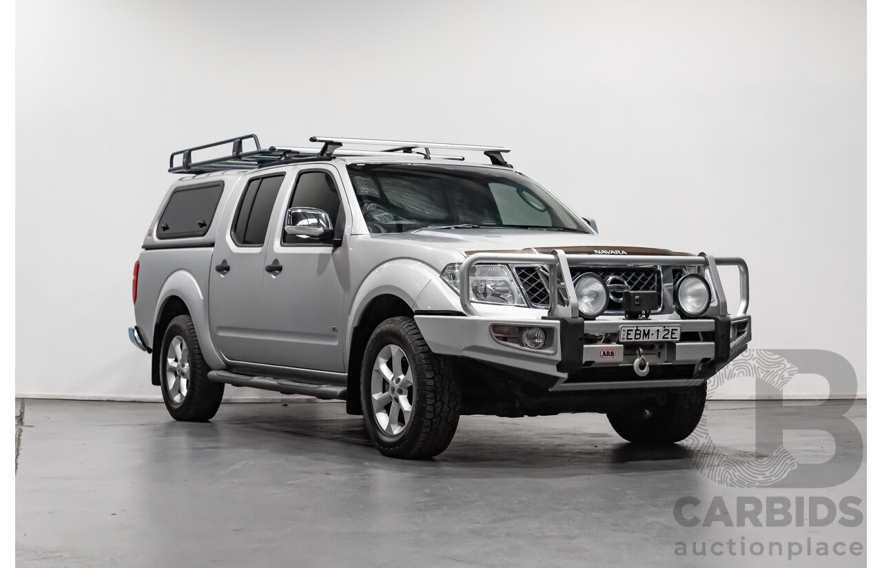 1/2014 Nissan Navara ST-X 550 (4x4) D40 MY12 Dual Cab Utility Silver 3.0L V6 Turbo Diesel