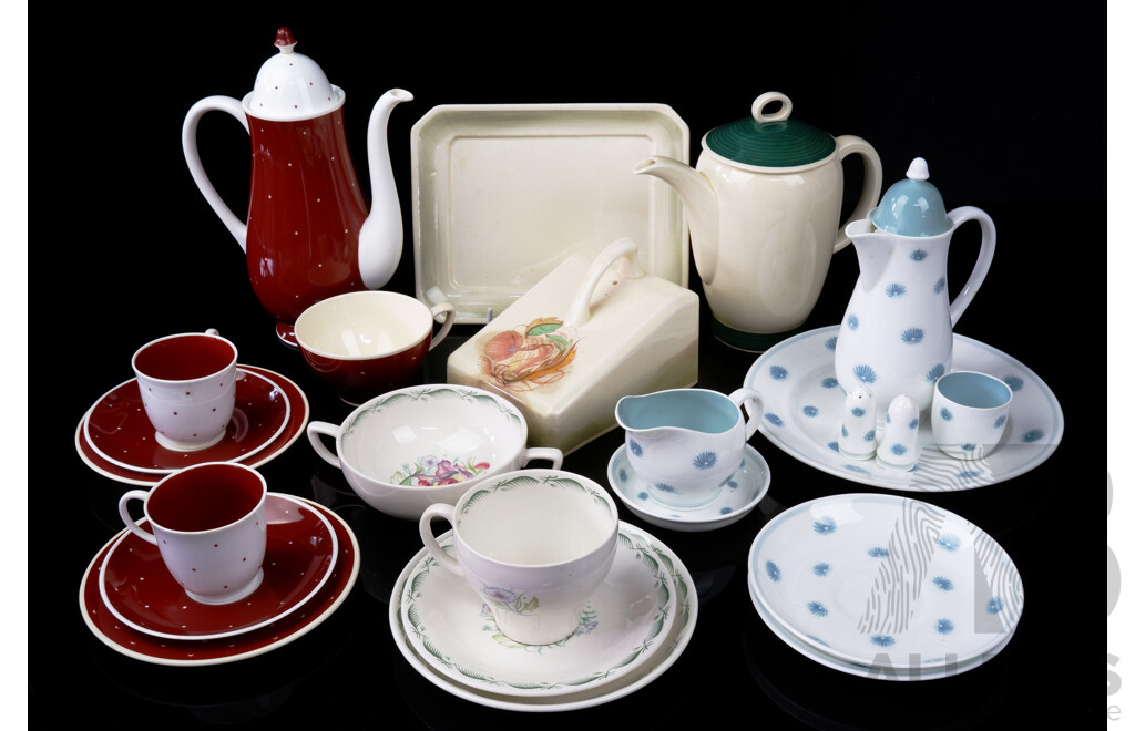 Collection 21 Pieces Vintage Suzie Cooper Porcelain
