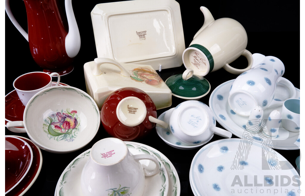 Collection 21 Pieces Vintage Suzie Cooper Porcelain