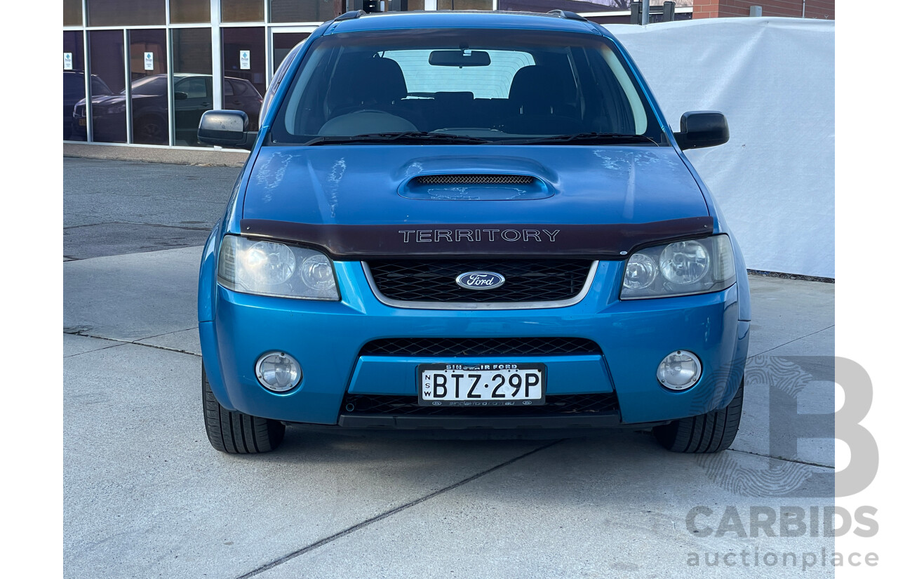 8/2006 Ford Territory Turbo (4x4) SY 4d Wagon Blue 4.0L