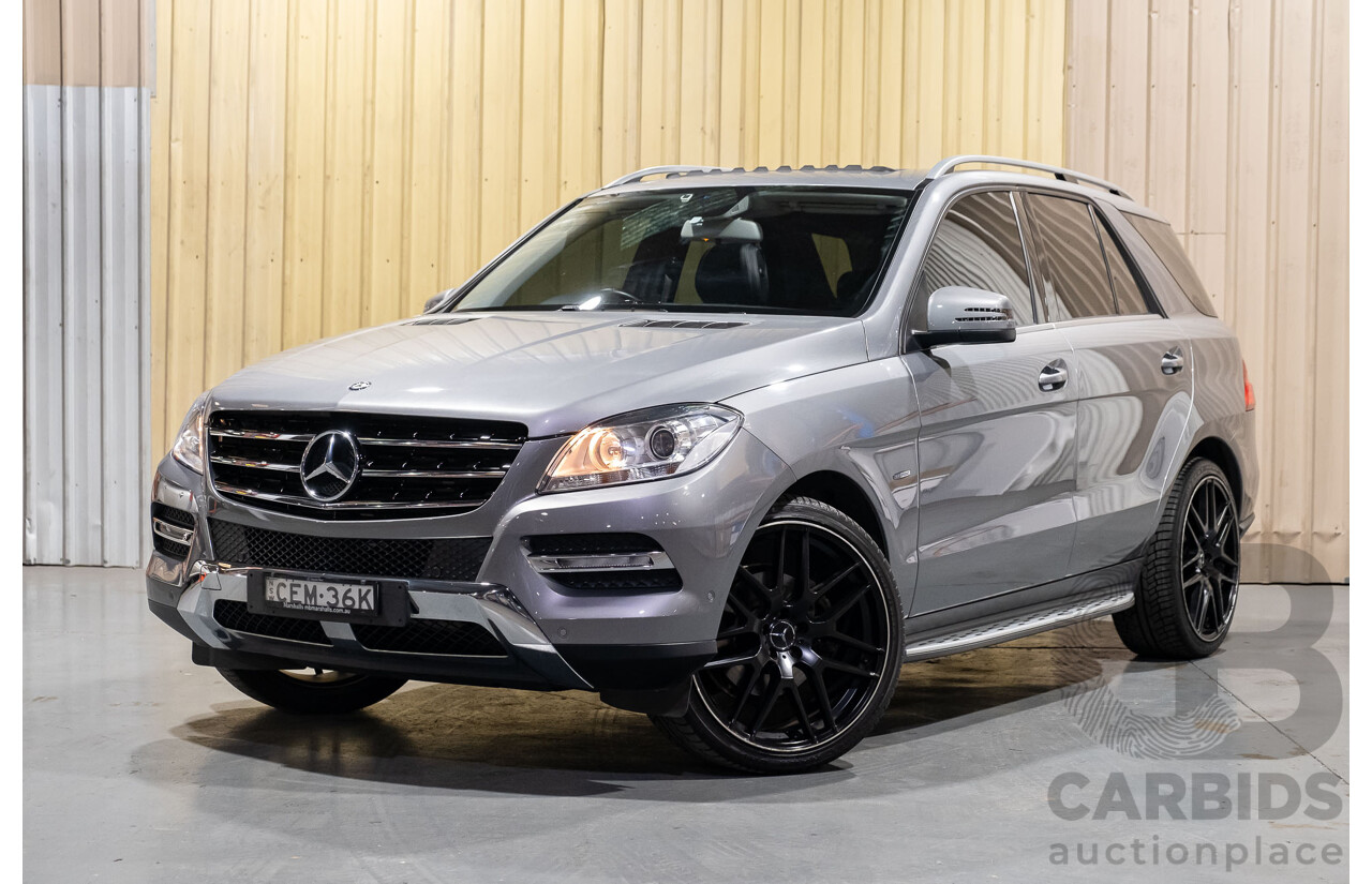 3/2012 Mercedes-Benz ML 250 CDI Bluetec (4x4) 166 4d Wagon Palladium Silver Metallic Turbo Diesel 2.1L