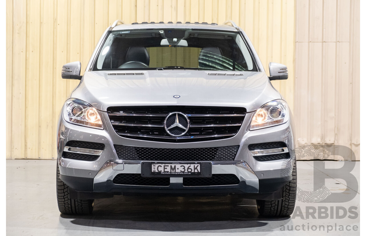 3/2012 Mercedes-Benz ML 250 CDI Bluetec (4x4) 166 4d Wagon Palladium Silver Metallic Turbo Diesel 2.1L